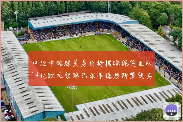 中场中路球员身价榜揭晓佩德里以14亿欧元领跑巴尔韦德赖斯紧随其后